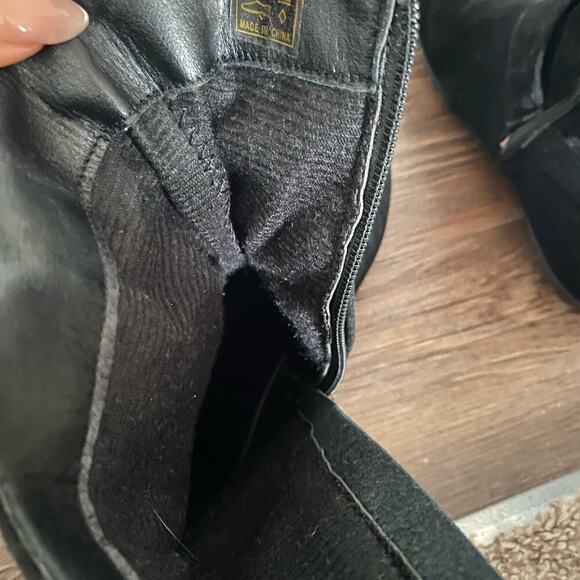 Shein Sz 40 black faux suede ankle boots - Picture 6 of 10